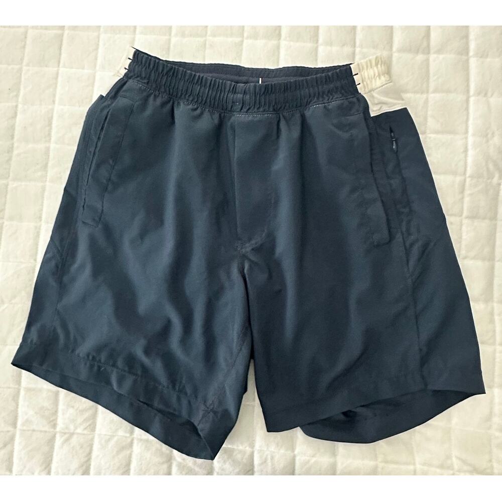 Birddogs Shorts Mens Medium Blue Color Block Athletic Drawstring Running Summer